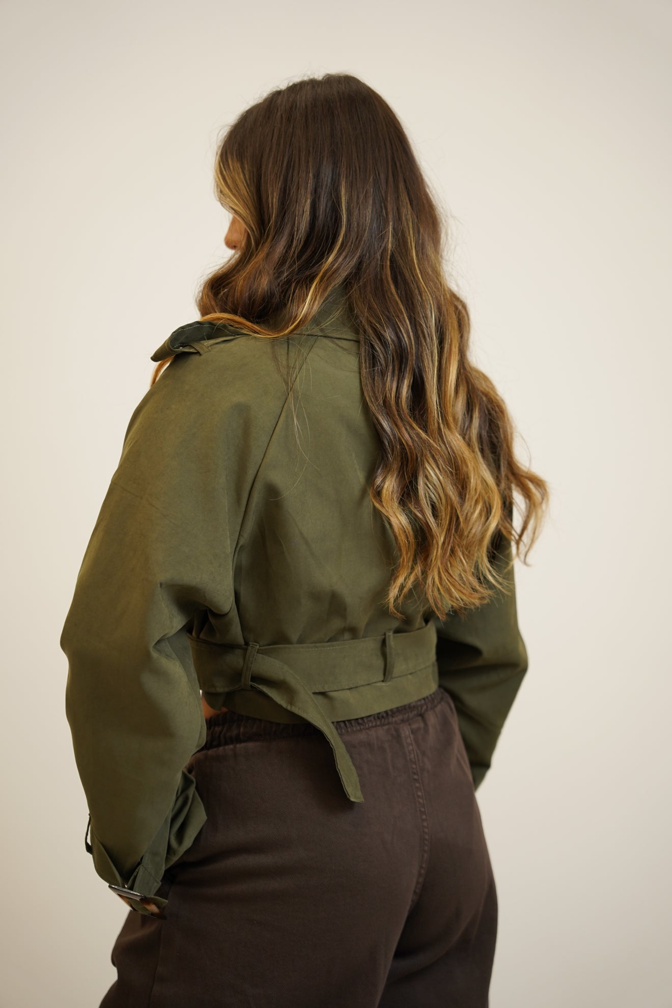 MINI TRENCH VERDE MILITARE