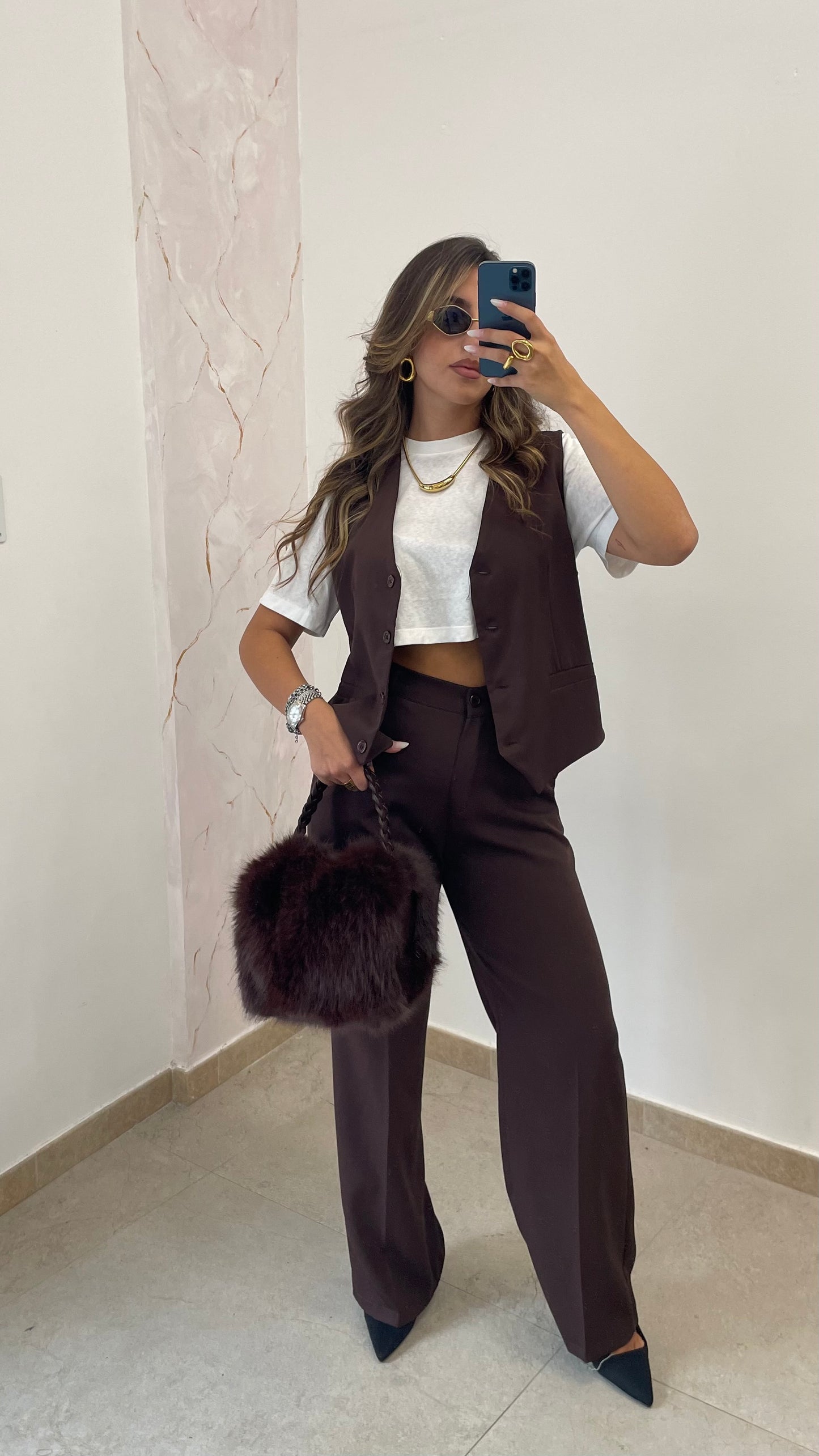 COORDSET SMANICATO MARRONE